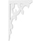 Ekena Millwork Vienna Architectural Grade PVC Bracket, 5/8"W X 6 1/2"D X 5/8"H BKTP01X06X11VI - alternate 2